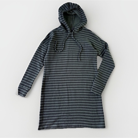 Beyond Yoga Live Out Loud Hooded Dress Striped Made USA Women's S - Picture 2 of 10